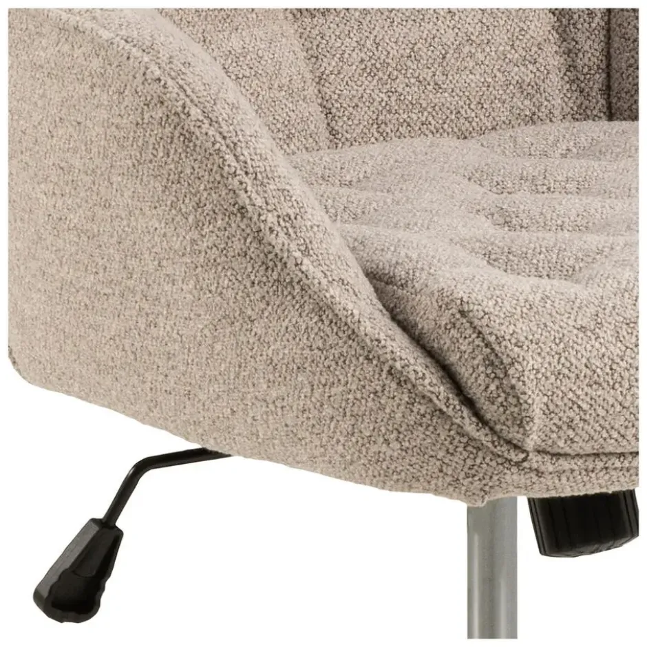 Bureaustoel Beige Stof - Zithoogte 57cm - Alleri