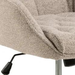 Bureaustoel Beige Stof - Zithoogte 57cm - Alleri