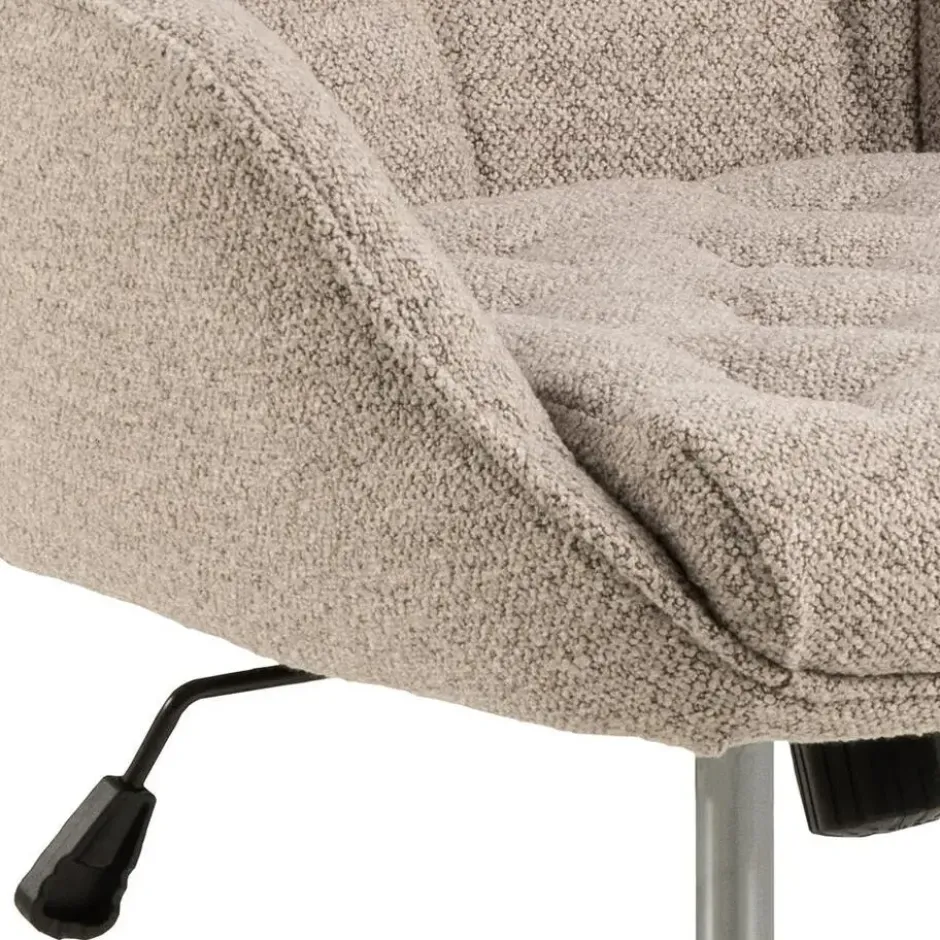 Bureaustoel Beige Stof - Zithoogte 57cm - Alleri