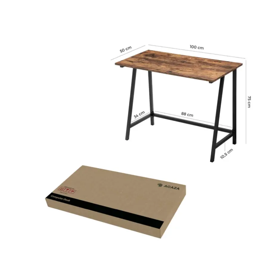 Bureau - vintage - 100x75x50 cm - vintage bruin