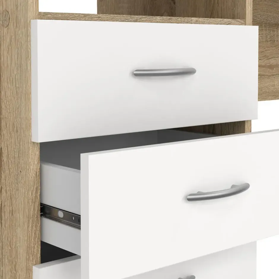 Bureau Wit/Naturel - 120x70x50cm - Function Plus