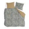 Byrklund - Dekbedovertrek Lazy Leopard - 240x220 cm - Okergeel