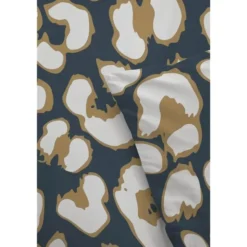 Byrklund - Dekbedovertrek Lazy Leopard - 240x220 cm - Okergeel