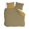 Byrklund - Dekbedovertrek Side Way - 200x220 cm - Geel / Mosterd