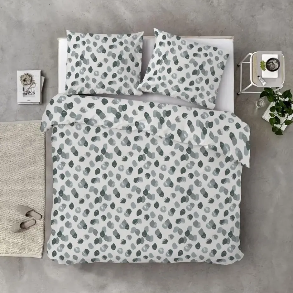 Byrklund - Dekbedovertrek Spotty Animal - 200x220 cm - Groen