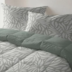 Byrklund - Dekbed zonder overtrek Clean Leaves - 140x200 cm - Groen