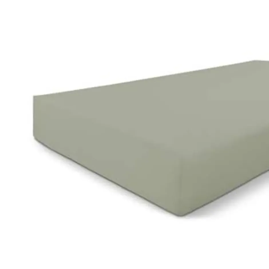 Byrklund - Hoeslaken Jersey - 80x200 cm - Grijsgroen
