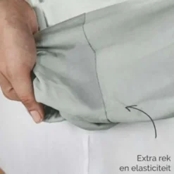 Byrklund - Hoeslaken Jersey - 80x200 cm - Grijsgroen