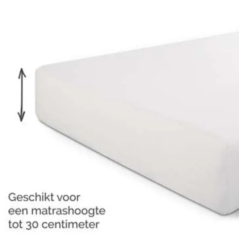 Byrklund - Hoeslaken Jersey - 90x200 cm - Wit