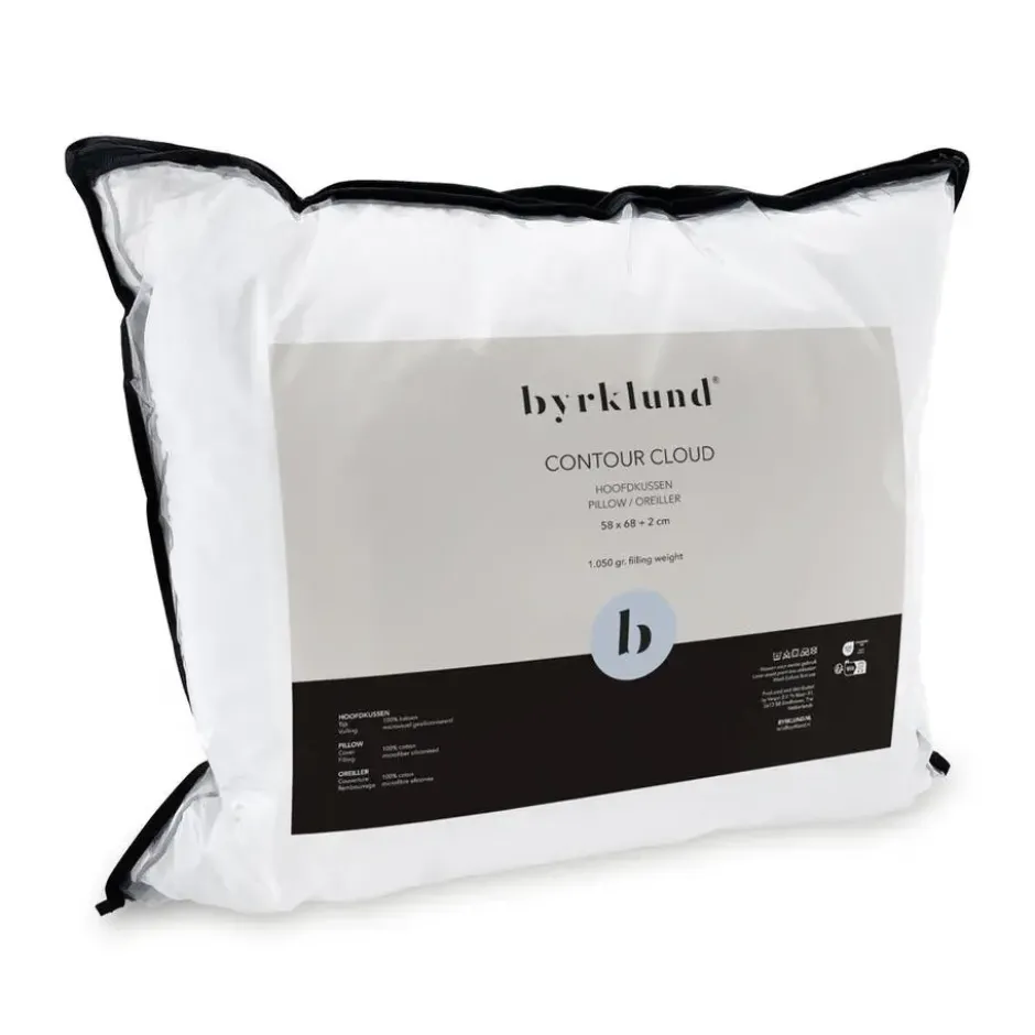 Byrklund - Hoofdkussen Contour Cloud - 58x68 cm - Wit