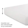 Byrklund - Molton Bed Basics Multifit - 180x220 cm - Wit