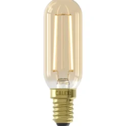 Calex LED buislamp - T25 - goudkleur - E14 - 3,5W - 250LM - dimbaar