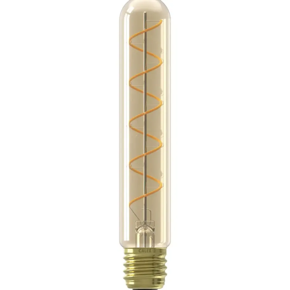Calex LED buislamp - T32x185 - goudkleur - E27 - 2,5W - 136LM - dimbaar