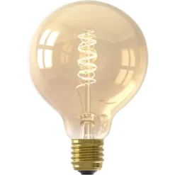 Calex LED globe - G95 - goudkleur - E27 - 5.5W - 470LM - dimbaar