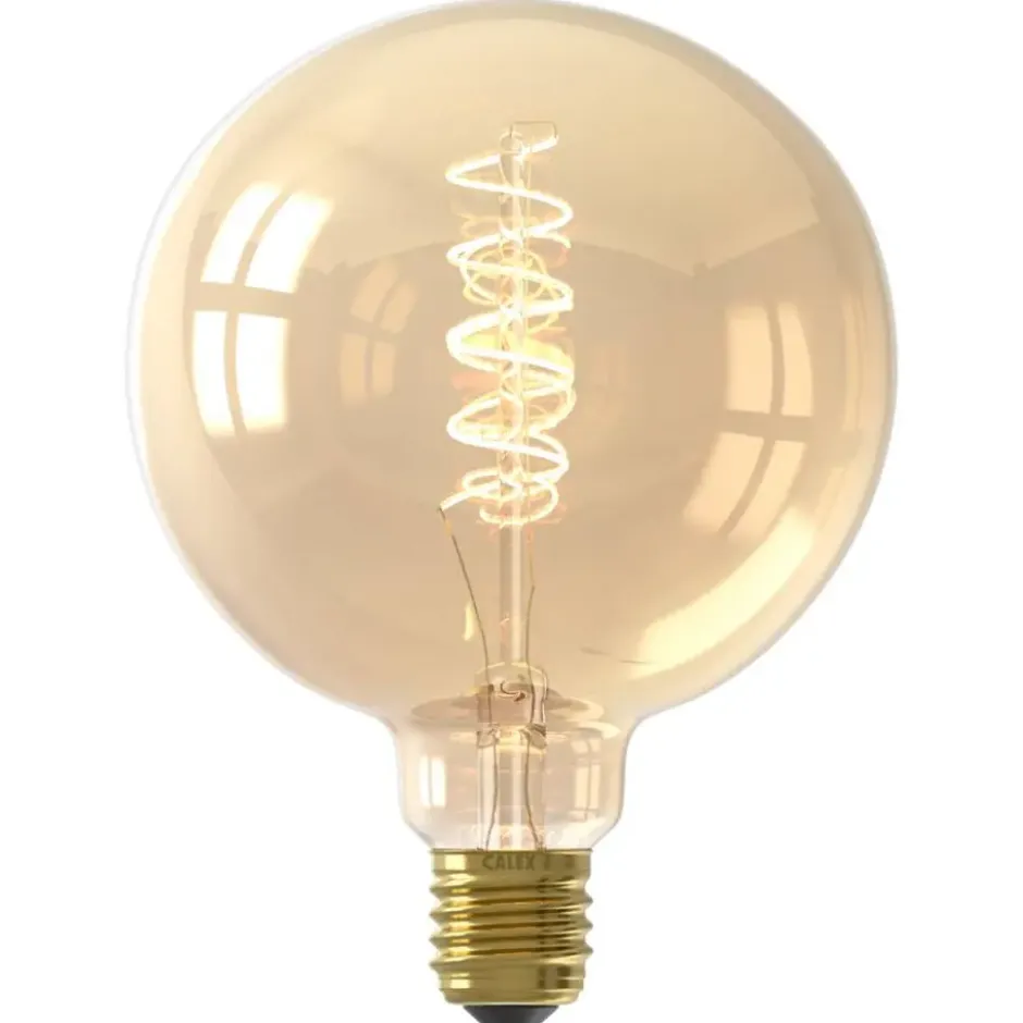Calex LED globe - G125 - goudkleur - E27 - 5,5W - 470LM - dimbaar