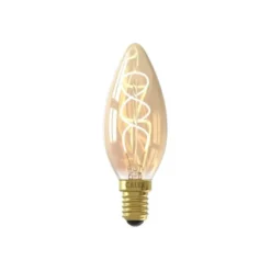 Calex LED kaarslamp - goudkleur - E14 - 2,5W - 136LM - dimbaar