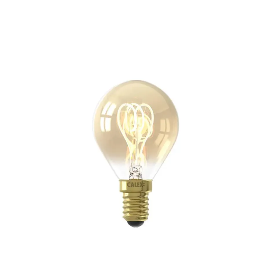 Calex LED kogellamp - goudkleur - E14 - 2,5W - 136LM - dimbaar