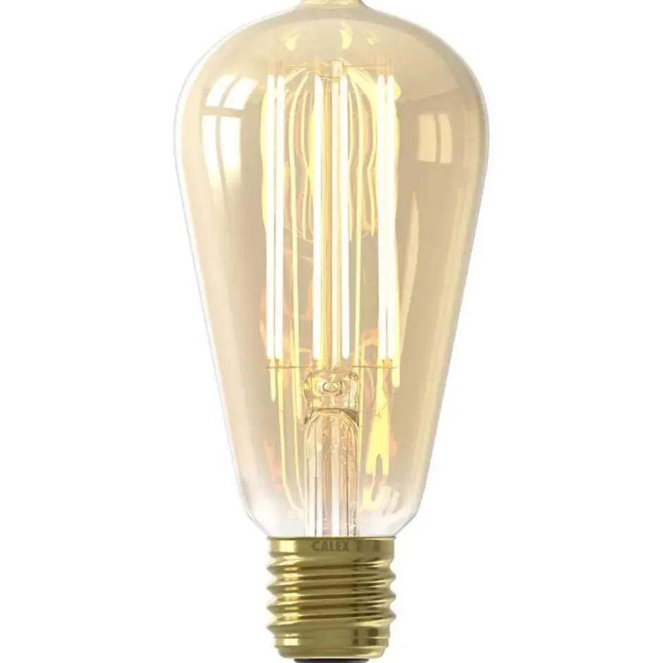 Calex LED rustieklamp - goudkleur - E27 - 3,5W - 250LM - dimbaar
