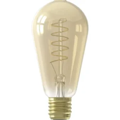 Calex LED rustieklamp - goudkleur - E27 - 5.5W - 470LM - dimbaar