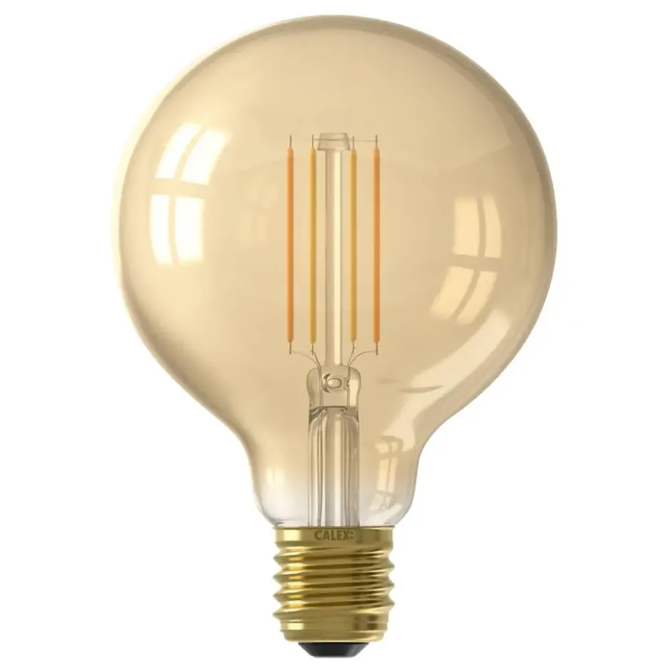 Calex Smart LED - globelamp - goudkleur - G95 - E27 - 7W - 806LM - dimbaar
