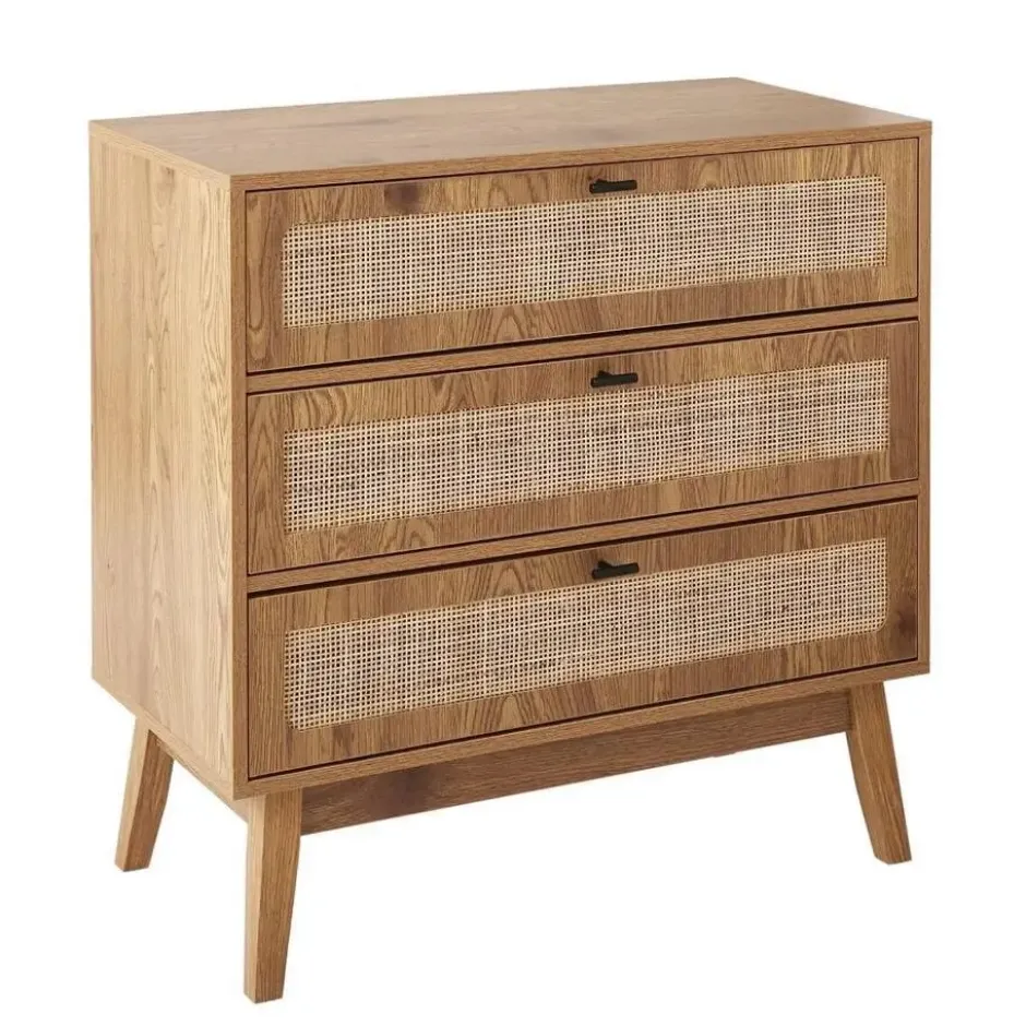 Calicosy - ALIA Ladekast 3 lades - Licht hout - 39x80x79 cm