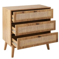 Calicosy - ALIA Ladekast 3 lades - Licht hout - 39x80x79 cm