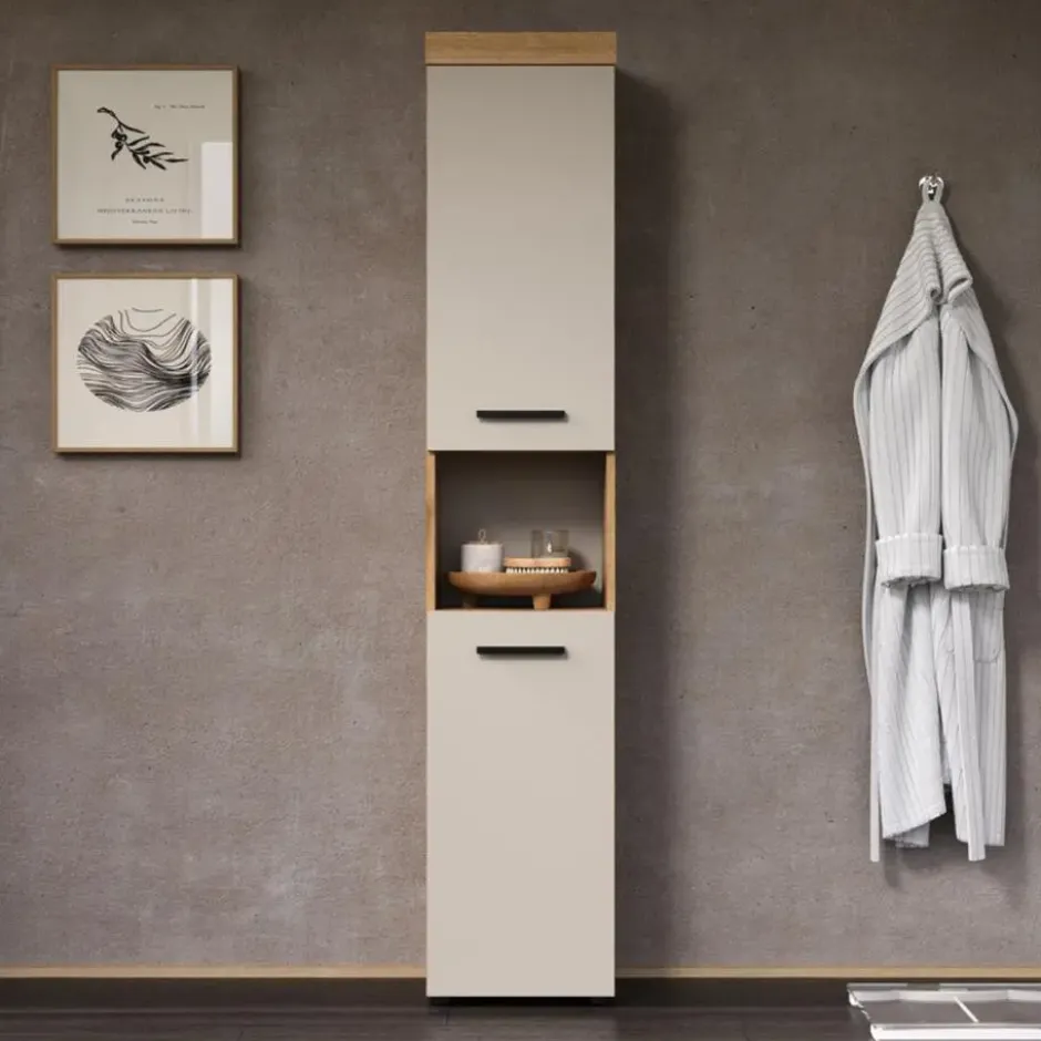 Calicosy - Badkamerkolom, MINA - beige 36x31x184 cm