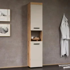 Calicosy - Badkamerkolom, MINA - beige 36x31x184 cm