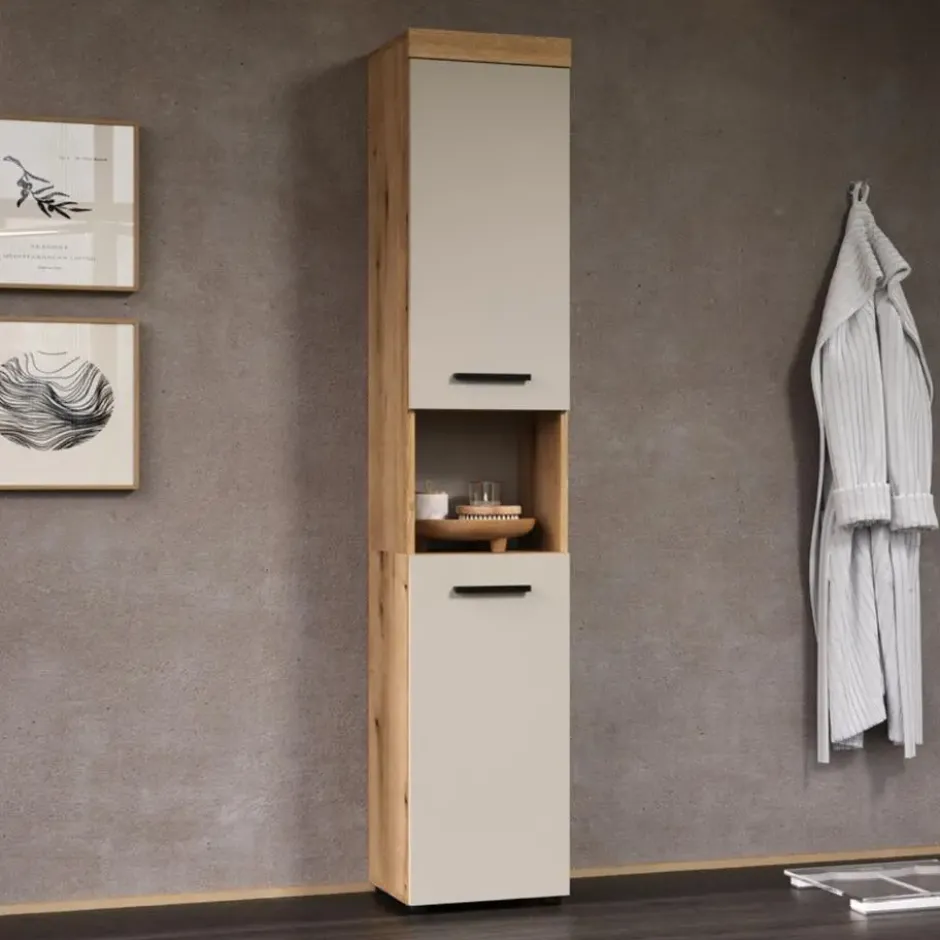 Calicosy - Badkamerkolom, MINA - beige 36x31x184 cm