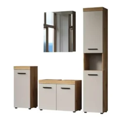 Calicosy - Badkamermeubelset ELLIE - beige 164x34x184 cm