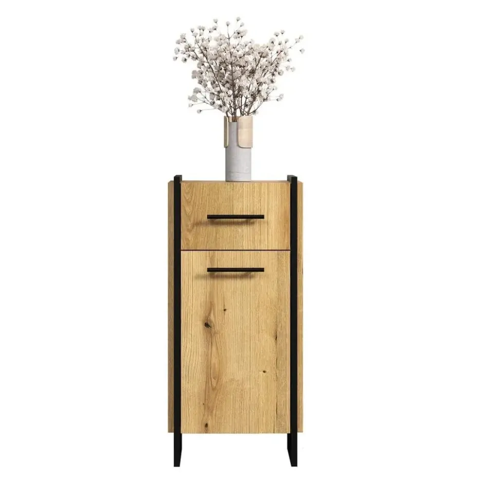 Calicosy - Badkameronderkast ELLIE - licht hout 37x31x79 cm