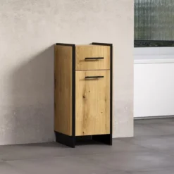 Calicosy - Badkameronderkast ELLIE - licht hout 37x31x79 cm