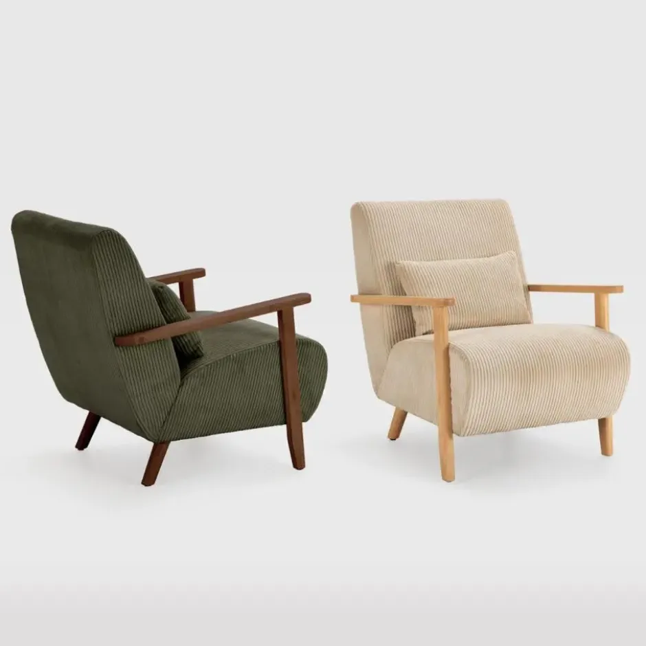Calicosy - BONNIE Fauteuil - Grijs - 83x70x84 cm