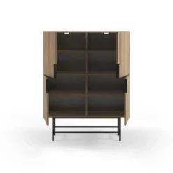 Calicosy - Buffetkast RIMA - donker hout 100x40x128 cm