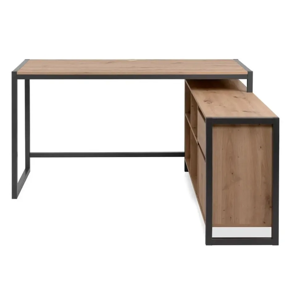 CALICOSY - Bureau PRAGUE - Licht hout - 75x139x139 cm