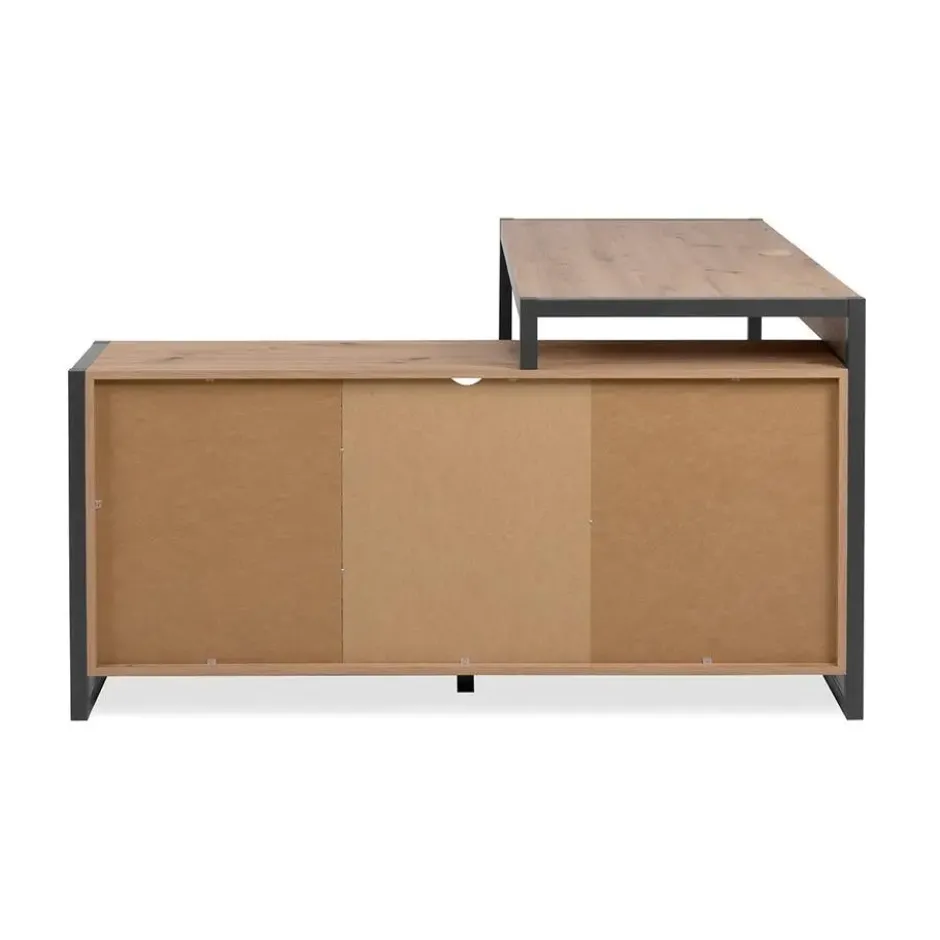 CALICOSY - Bureau PRAGUE - Licht hout - 75x139x139 cm