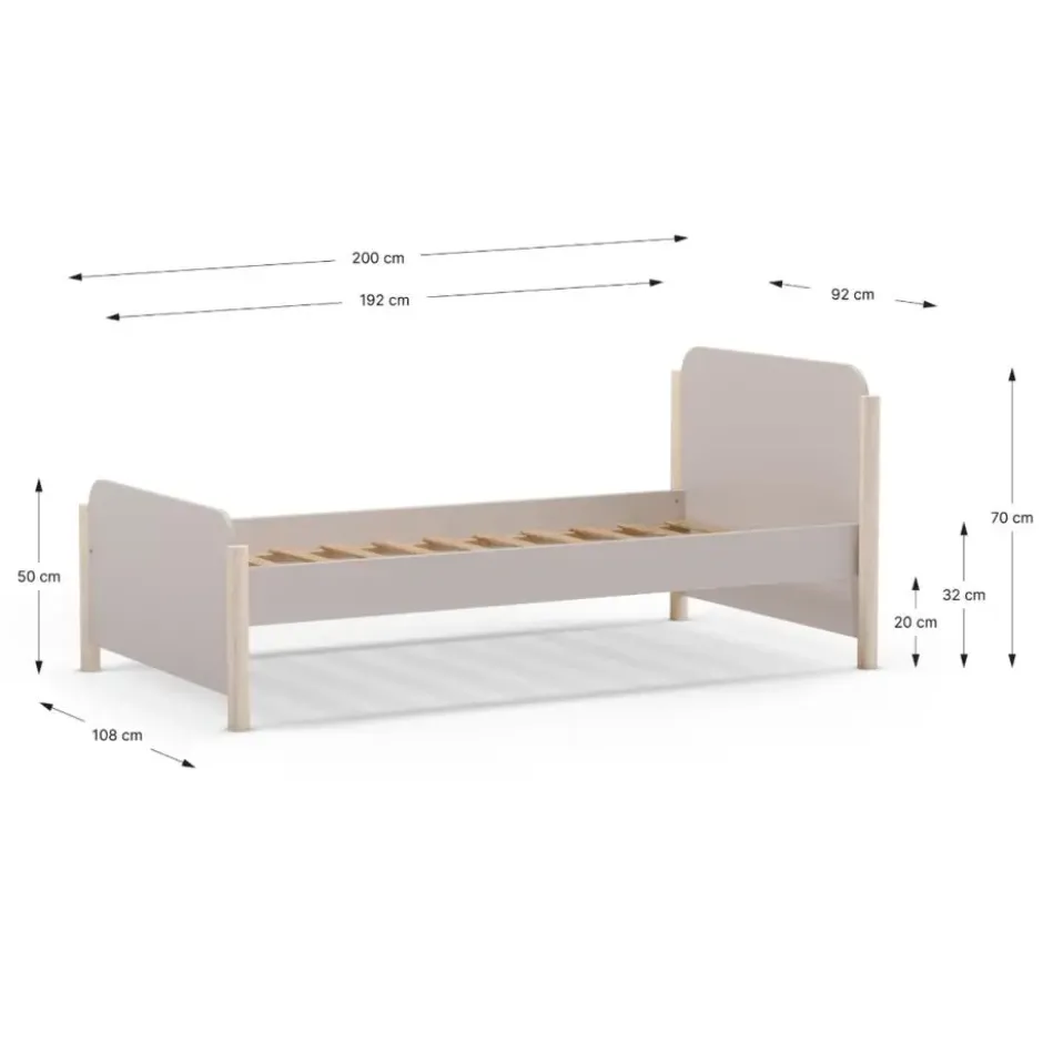 CALICOSY - DAPHNE-bed - 107,2x199x70 cm