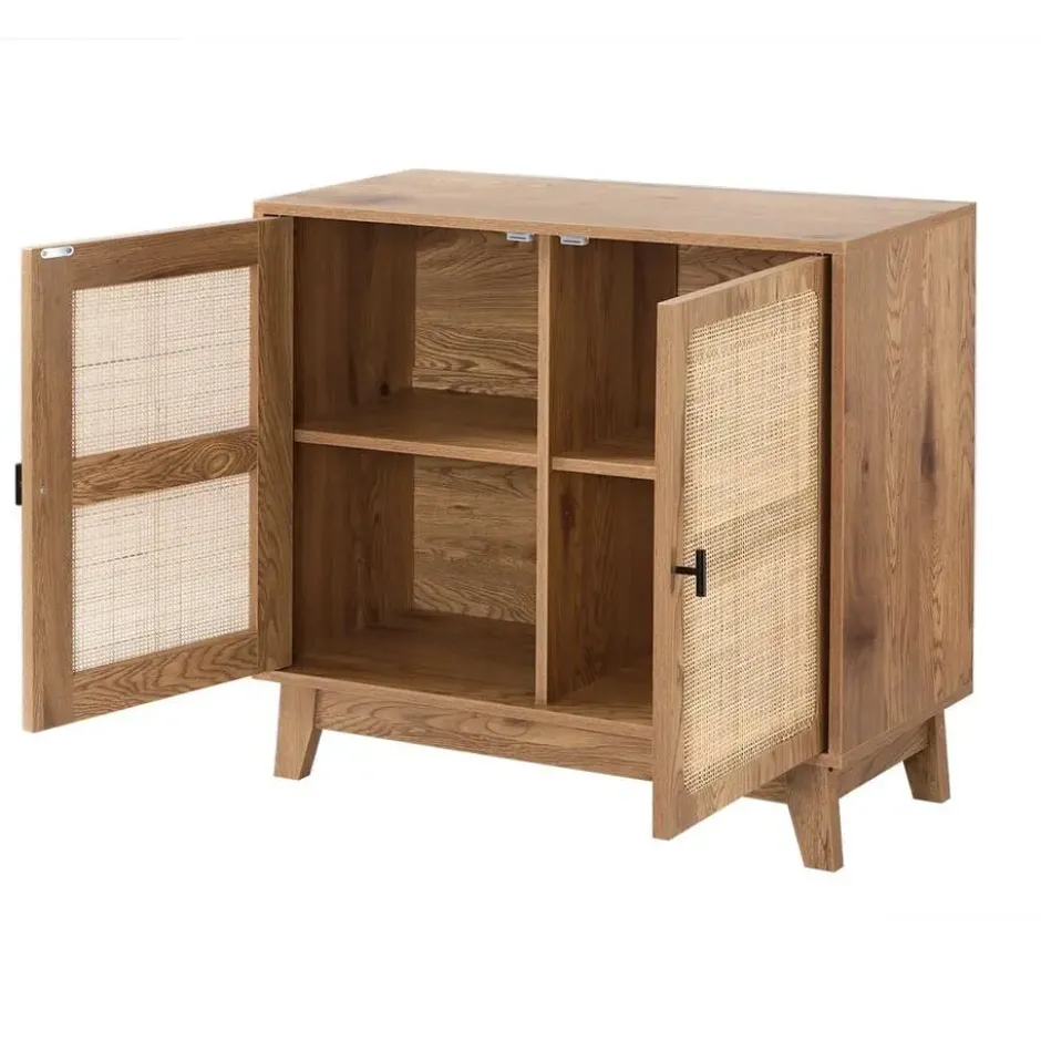 Calicosy - Dressoir ALIA - Donker hout 80x35x75 cm