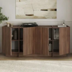 Calicosy - Dressoir ARVEN - Walnoot - 180x45x80 cm