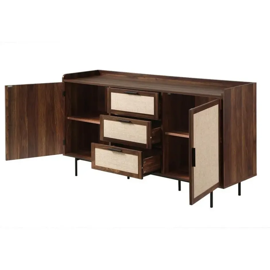 Calicosy - Dressoir JETSON - Bruin - 140x39,5x79 cm