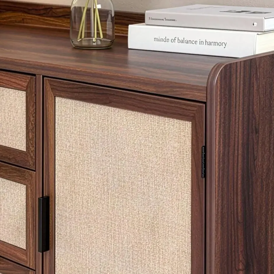 Calicosy - Dressoir JETSON - Bruin - 140x39,5x79 cm