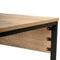 CALICOSY - Dubbel bureau TWIN - Zwart - 74x240x60 cm