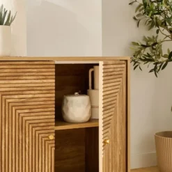 Calicosy - EDEN Dressoir 2 deuren - Licht hout - 75x80x39 cm