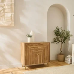 Calicosy - EDEN Dressoir 2 deuren - Licht hout - 75x80x39 cm