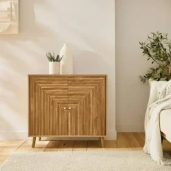 Calicosy - EDEN Dressoir 2 deuren - Licht hout - 75x80x39 cm