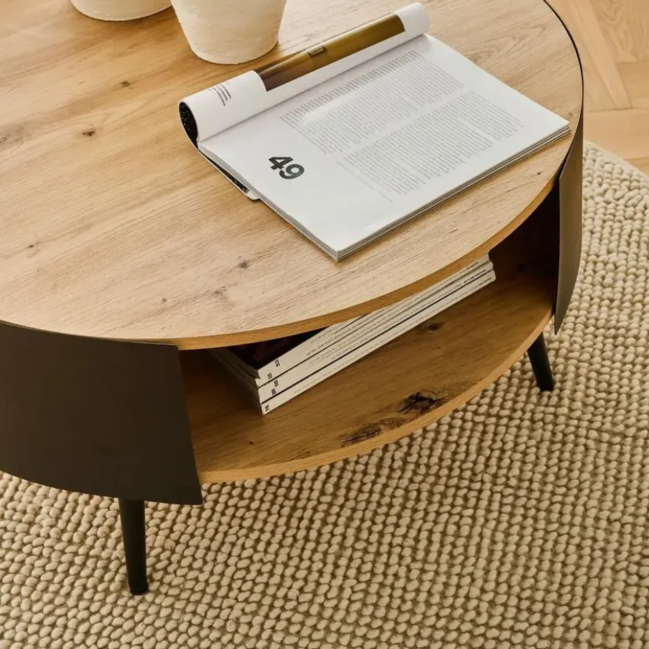 Calicosy - EKLO Salontafel - Eiken - 80x80x39 cm