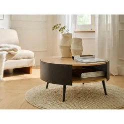 Calicosy - EKLO Salontafel - Eiken - 80x80x39 cm