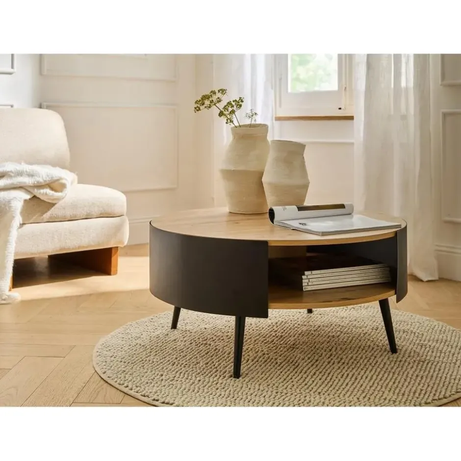 Calicosy - EKLO Salontafel - Eiken - 80x80x39 cm