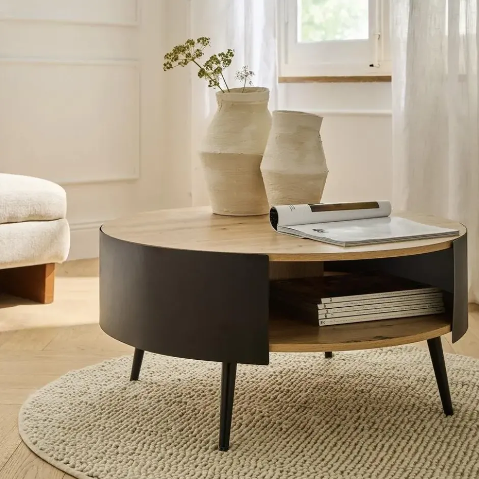 Calicosy - EKLO Salontafel - Eiken - 80x80x39 cm