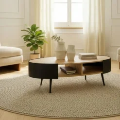 Calicosy - EKLO Salontafel - Licht hout - 120x60x39 cm